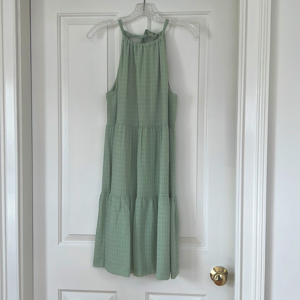Gauze midi dress